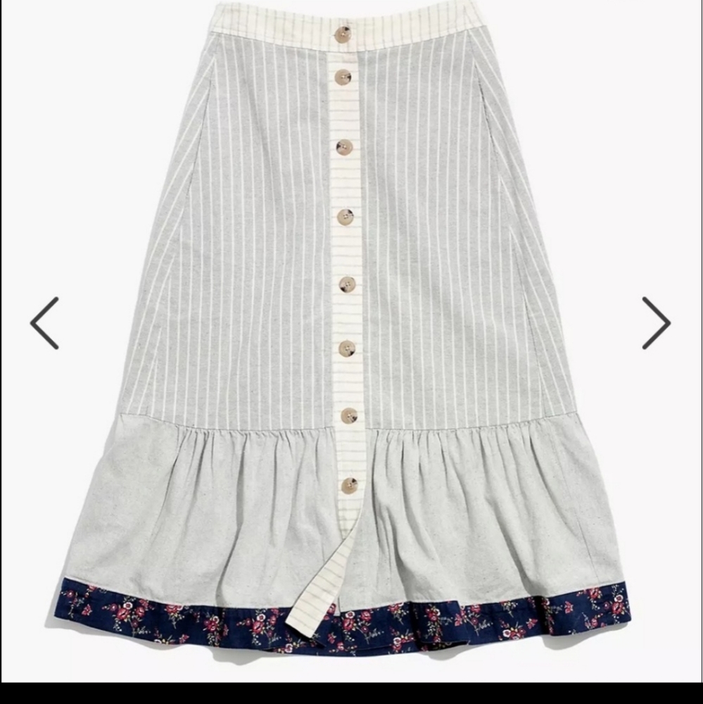 Madewell x The New Denim Project Patchwork Skirt Size 6